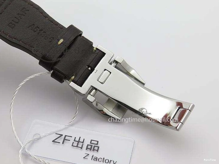 MIROTIME 0216 Pilot Chrono SS IW387808 CF3 ZF 1:1 Best Edition On Brown Leather Strap A Soft 7328